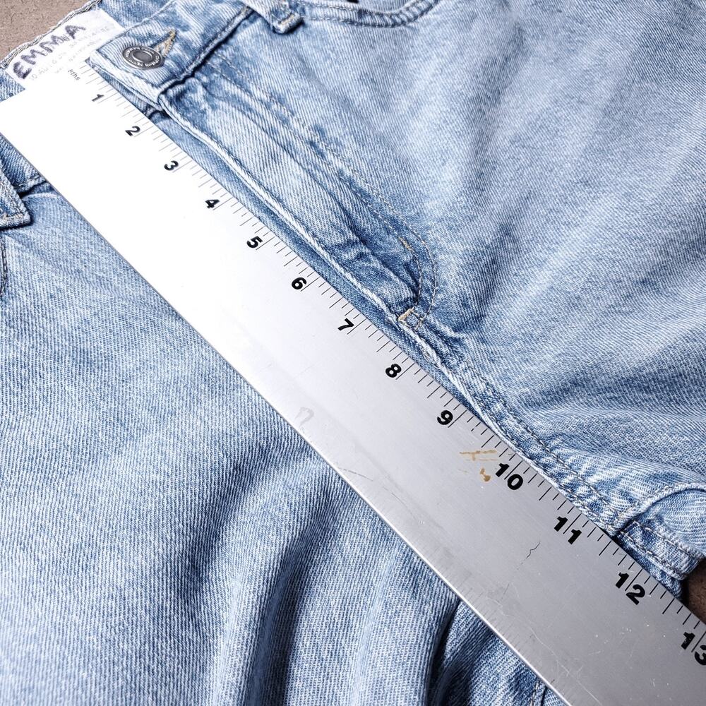 Cotton:On Relaxed Wide Leg Jeans 100% Cotton Denim Women 6 Light Blue Skater 90s - Picture 7 of 13